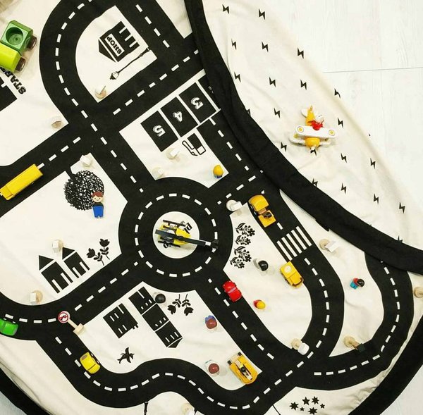 Play & Go Spielzeugsack mit Straßenkarte