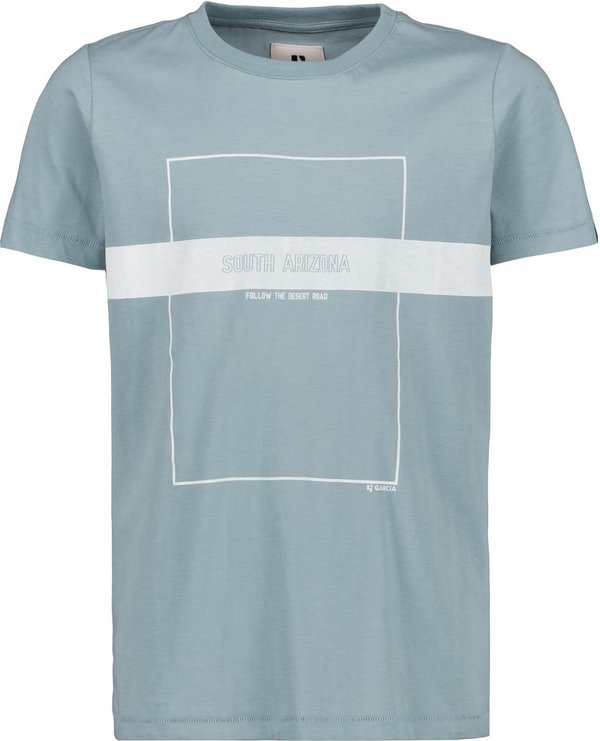 Hellblaues T-Shirt mit Print für Jungs von Garcia