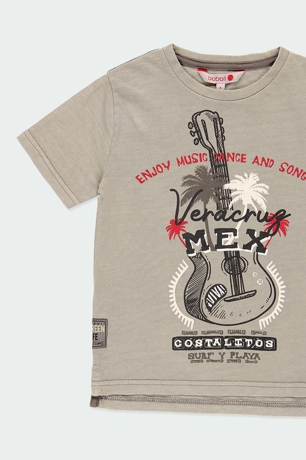T-Shirt mit Gitarre von boboli