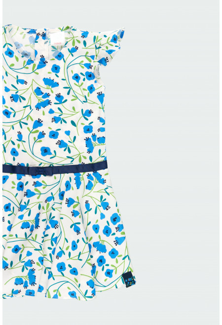 Kleid aus Viskose mit Blumen von boboli