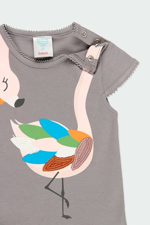 T-Shirt mit Flamingo für Mädchen von boboli