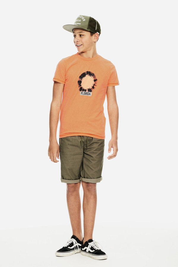 Oranges T-Shirt mit Print für Jungs von Garcia