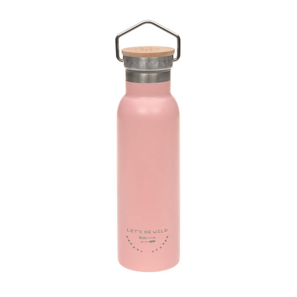 Kinder Trinkflasche Edelstahl (460 ml - isoliert), Adventure Rose von Lässig