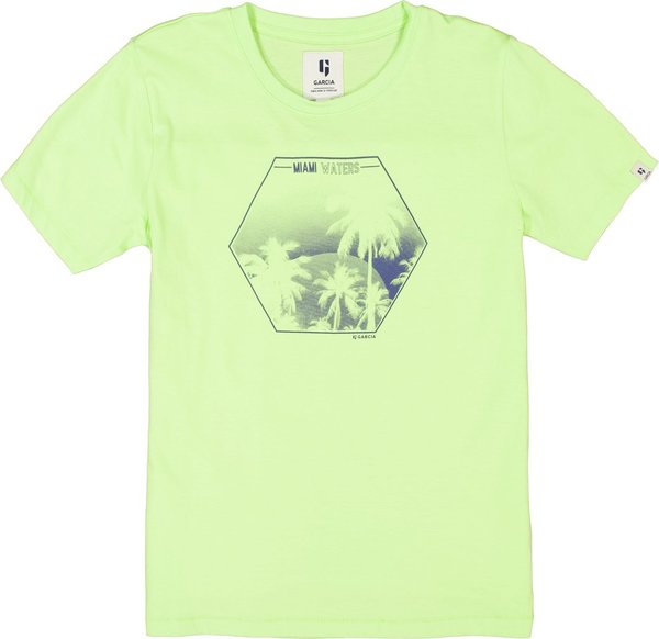 Grünes T-Shirt mit Print von Garcia