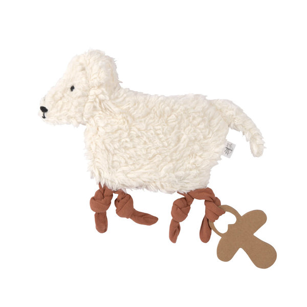 Schmusetuch Schaf mit Schnullerhalter von Lässig