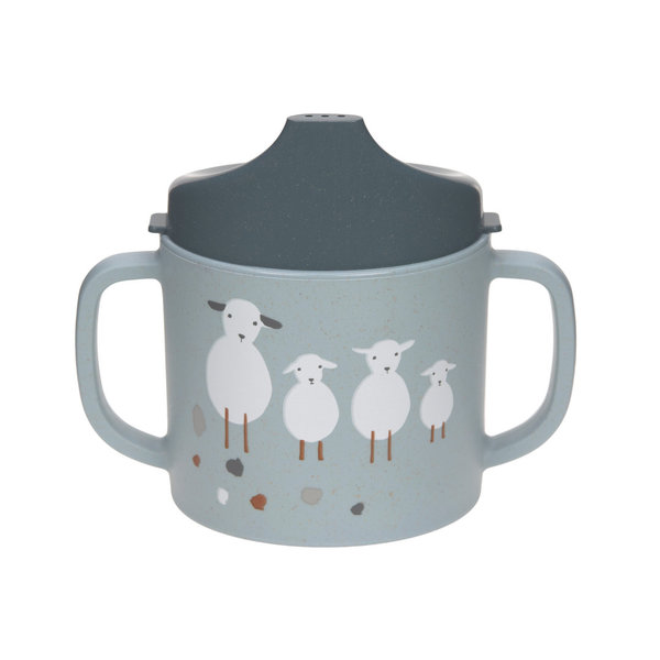 Trinklernbecher - Sippy Cup PP Cellulose, Tiny Farmer Sheep Goose von Lässig
