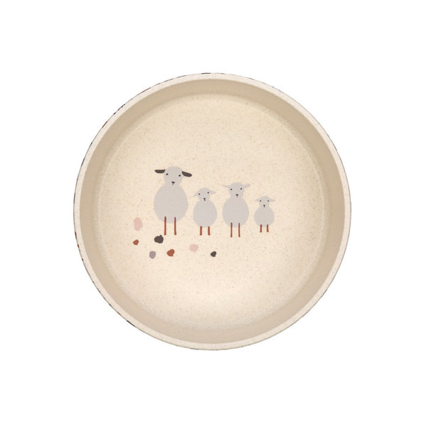 Schüssel - Bowl PP Cellulose, Tiny Farmer Sheep Goose nature, von Lässig