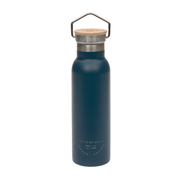 Kinder Trinkflasche Edelstahl (460 ml - isoliert), Adventure Blue von Lässig