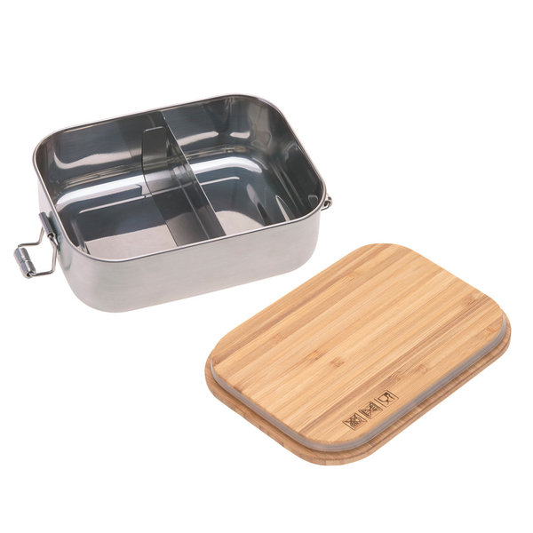 Brotdose - Lunchbox Stainless Steel Bamboo Adventure von Lässig