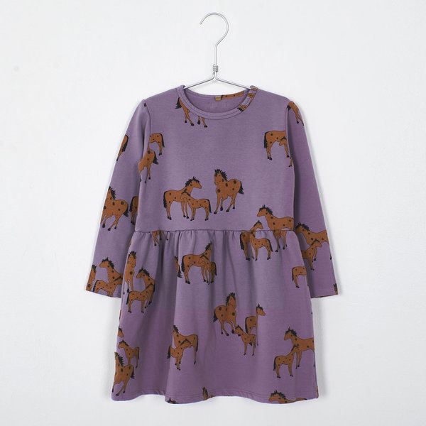 Kleid Dress Waist Seam mit Pferden von Lötiekids