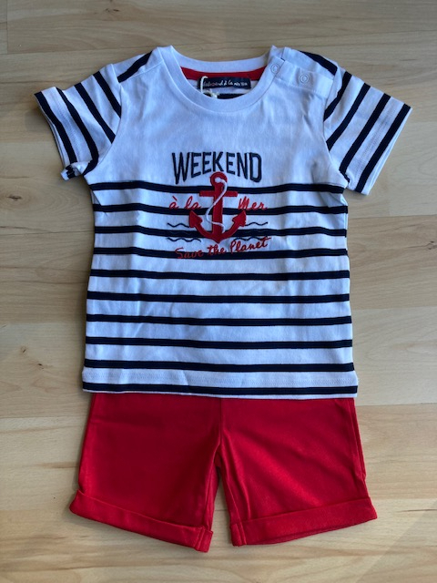 Set aus Shorts und T-Shirt für Jungs von Week-end à la mer