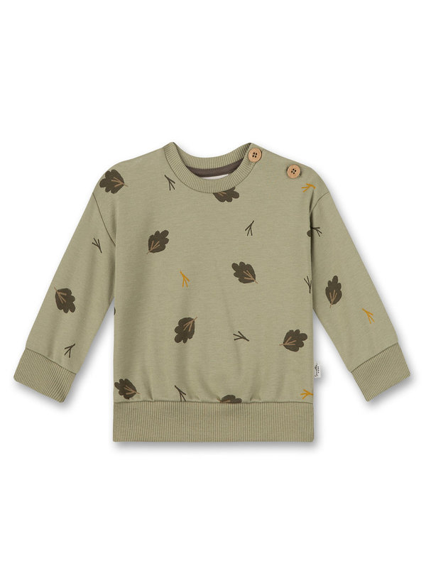 Sanetta Pure Sweatshirt mit Blätterprint